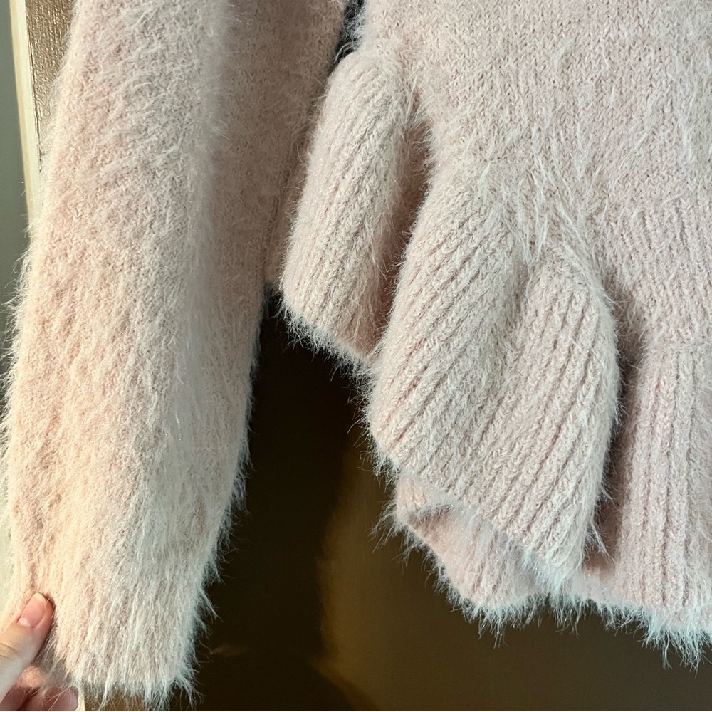 English Factory Fuzzy Ruffle Sweater - Picture 2 of 7
